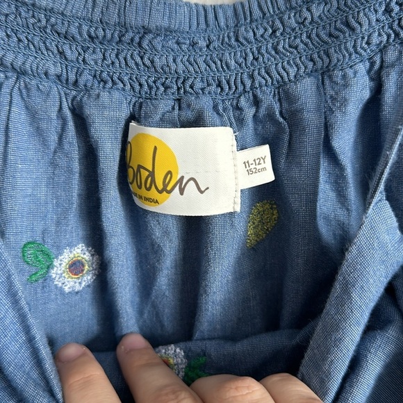 Mini Boden girls embroidered fruit tank romper. Size 11/12. EUC!! - Picture 3 of 4